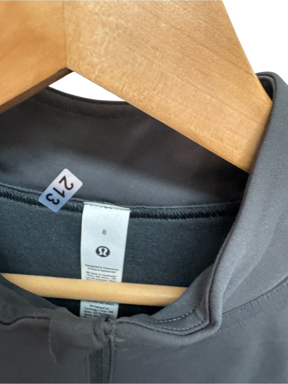 lululemon athletica Black Long-Sleeve Quarter-Zip Athletic Dress - Picture 7 of 8